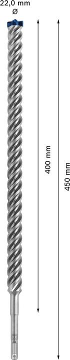 Produktbild Bosch Professional Zubehör EXPERT SDS plus-7X Hammerbohrer, 22 x 400 x 450 mm (4-22 Millimeter)