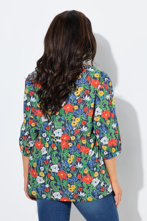 Actual product image Ulla Popken Sparkling Floral Blouse (60)