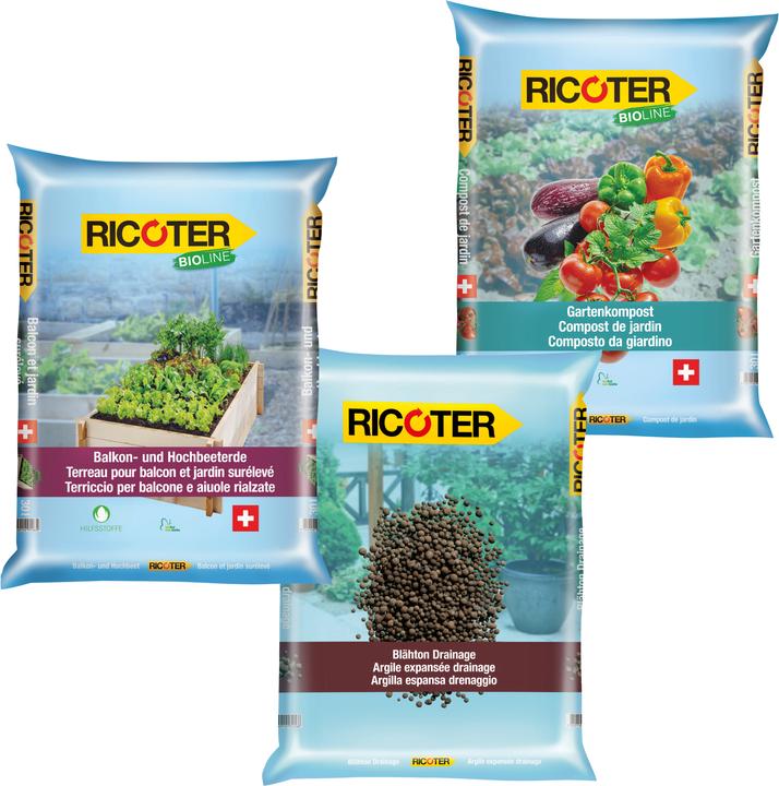 Actual product image Ricoter Raised bed kit 21 bag (630 l, Soil without peat)
