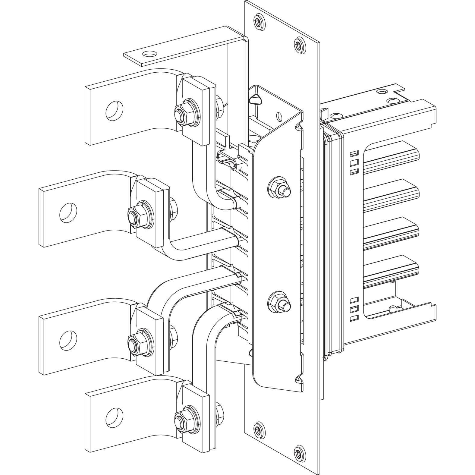 Schneider Electric, Verteilerschrank Zubehör, SE KSA250AE4 EinspeisestÃ¼ck 250