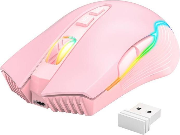 Image du produit Onikuma Mysz bezprzewodowa CW905 RGB różowa (Sans fil)