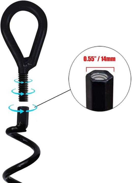 Produktbild Jayzod 4-teiliges Spiral Erdanker-Kit für Zelte