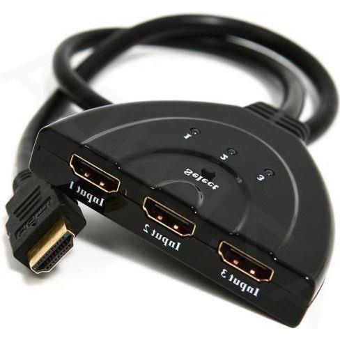 Gembird DSW-HDMI-35 Schnittstellen-Hub Schwarz (0.50 m, HDMI), Video Kabel