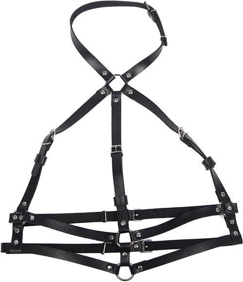 Image du produit Subblime Anneau En Cuir Pour Harnais De Poitrine Noir Une Taille