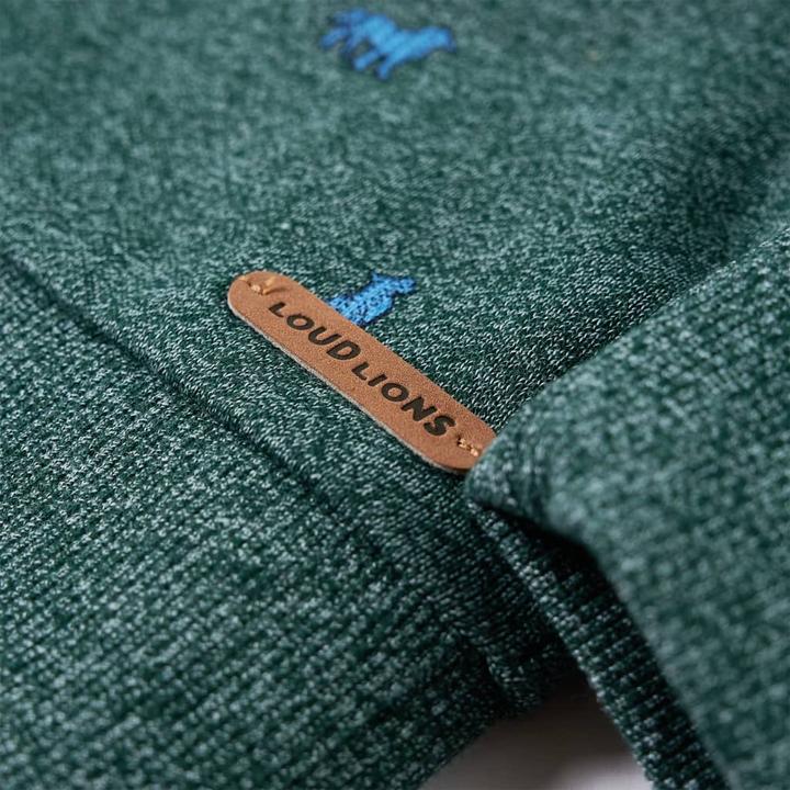 Produktbild vidaXL Kinder-Sweatshirt Dunkelgrün Melange 140,Material: 50 (140)