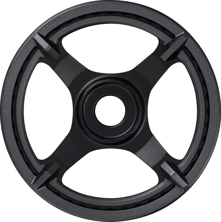 Actual product image Shimano STEPS E6100 chainring Cl:46,5mm with 2-speed with chain guard (38)