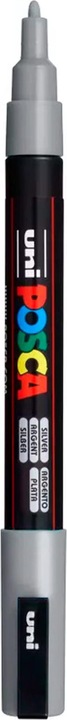 Actual product image Posca Marker PC-3M round tip (Silver, 1.30 mm, 1 x)
