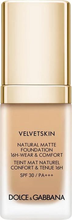 Dolce & Gabbana Dolce&Gabbana Velvetskin Fondotinta naturale opaco - CINNAMON 355, SPF 30, 30 ml (CINNAMON 355, SPF 30)