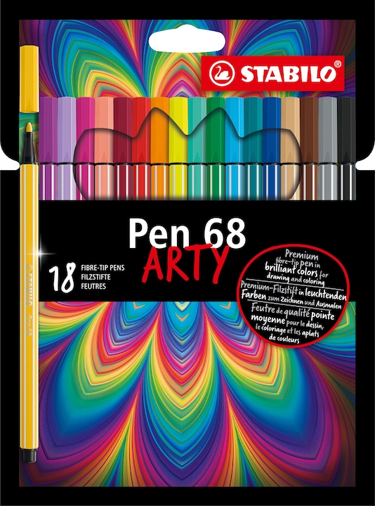 Produktbild STABILO Pen 68 Arty (Sortiert, 18 x)