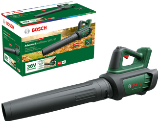 Productafbeelding Bosch Home & Garden Geavanceerde bladblazer 36V-750 2.0Ah ( Inclusief batterij en oplader ) (Oplaadbare batterij, Bladblazer)