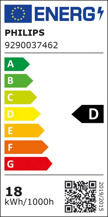 Label énergétique Philips Tube à LED G13 T8 17,7W 4000K ws AC 2400lm D dépoli 240° Ø28x1214mm (G13, 17.70 W, 2400 lm, 20 x, D)