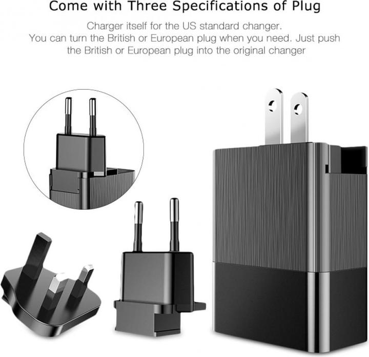 Image du produit Baseus Duke Universal Travel Charger (3 ports)