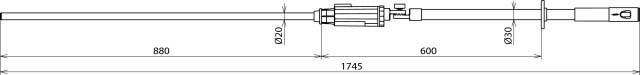 Produktbild Dehn PHE3 U 3 30 S ZK SpannungsprÃ¼fer PHE III 3...30kV 50Hz Kat.S umsch.