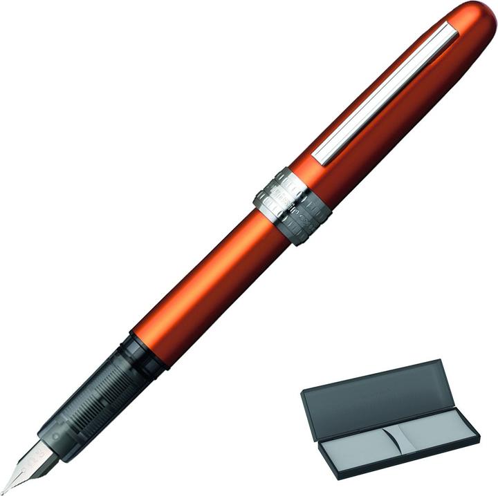 Actual product image Platinum Plaisir fountain pen, orange (Orange)