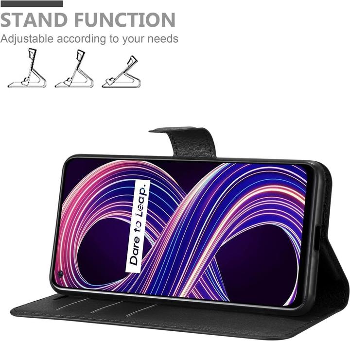 Produktbild Cadorabo Book Stand Hülle für Realme 8 5G / V13 / Q3 / Q3i / Narzo 30 5G (Realme Narzo 30 5G, Realme V13, Realme Q3i 5G)