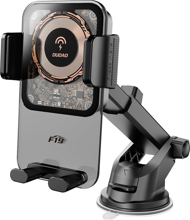 Immagine prodotto Dudao Supporto da auto a pinza F19 con caricatore induttivo da 15 W - nero
