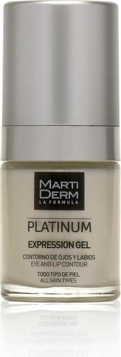 Produktbild Martiderm PLATINUM EXPRESSION eyes & lips contour gel 15 ml (Augenpflege Gel, 15 ml, Tag + Nacht)