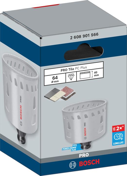 Produktbild Bosch Professional Zubehör PRO Tile PC Plus Lochsäge, 64 mm, HS (64 mm)