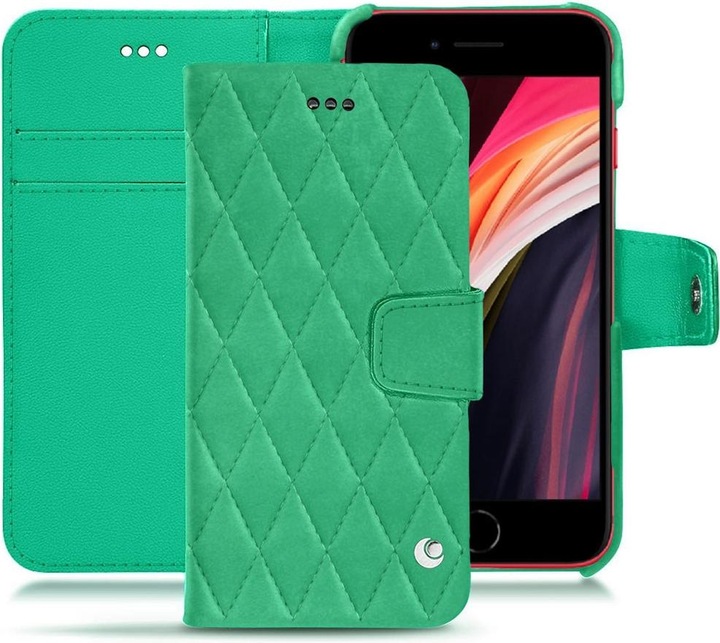 Noreve Housse cuir portefeuille (Apple iPhone SE (3ème génération), Apple iPhone SE (2ème génération))
