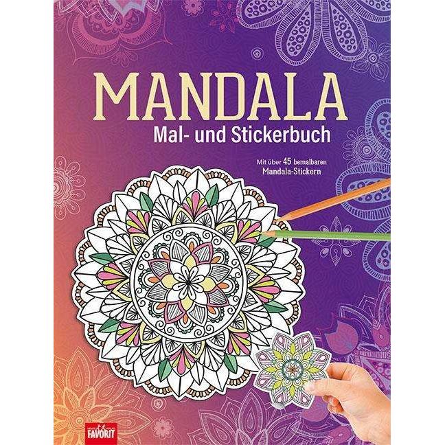 Neuer Favorit, Sticker, Mandala Mal- und Stickerbuch