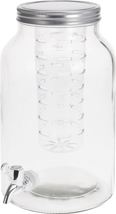 Produktbild Excellent Houseware Getränkespender aus Glas mit Einsatz und Zapfhahn, 4 Liter, 2er Set