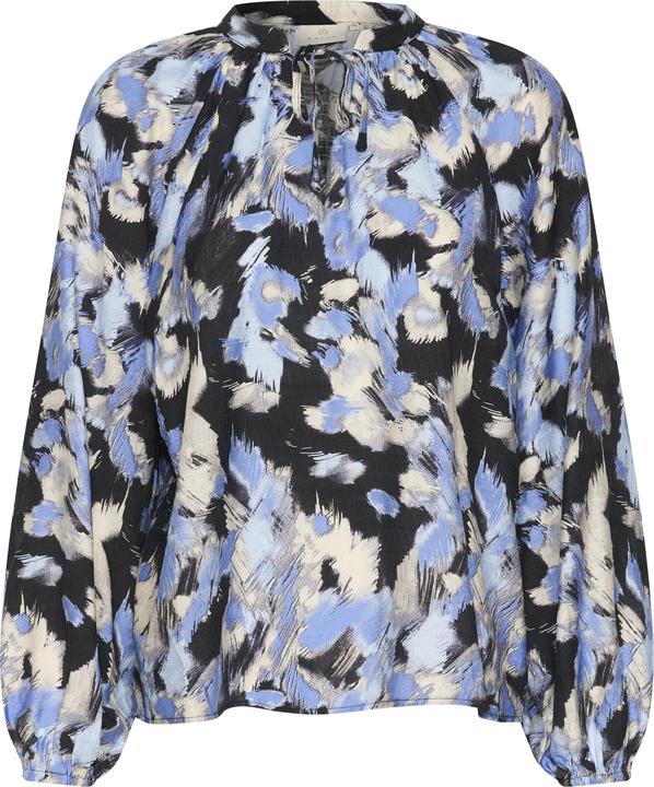 Black, blue graphic strokes