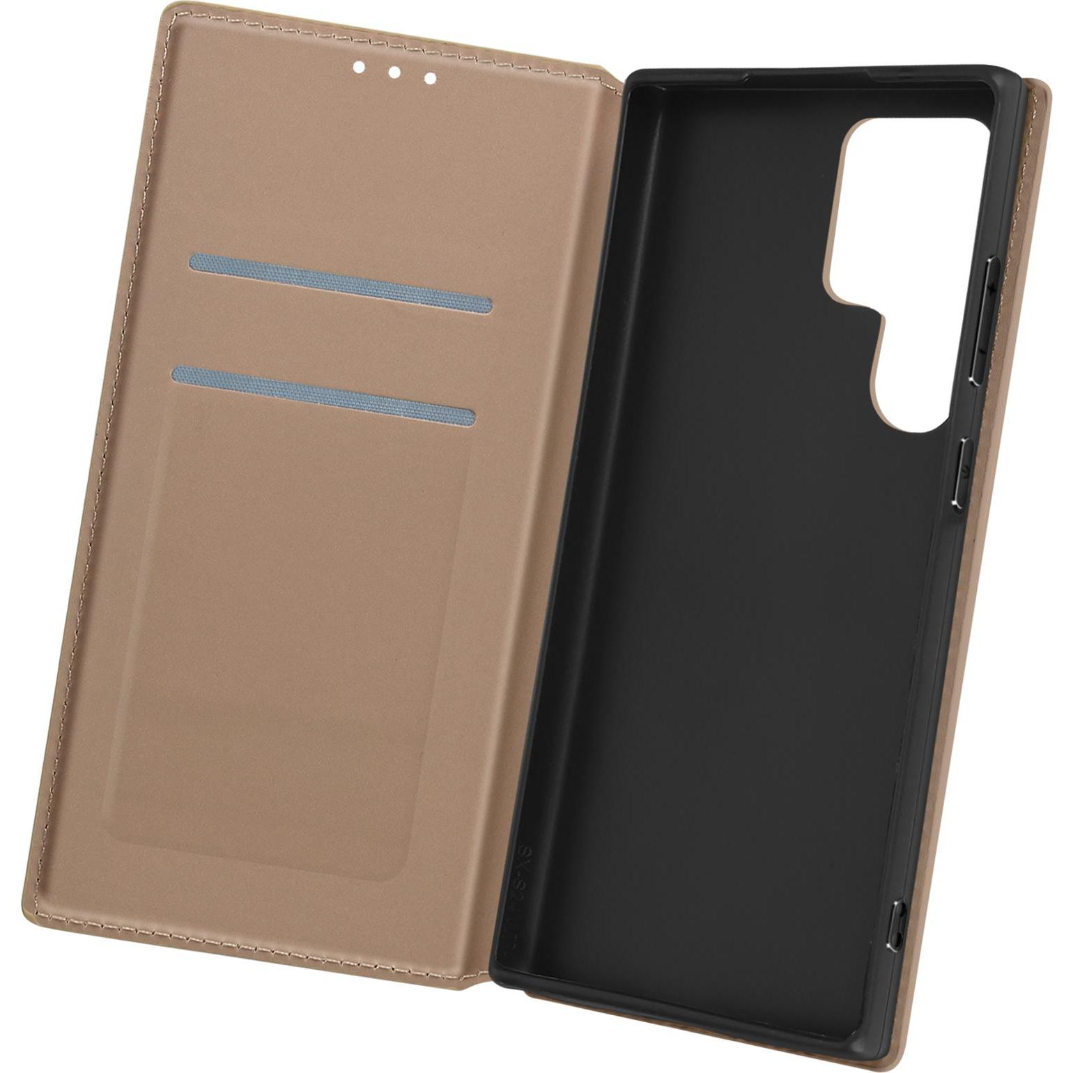 Avizar Classic Edition, Backcover mit Magnetklappe Series (Samsung Galaxy S24 Ultra), Smartphone Hülle, Gelb