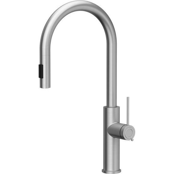 Q Company, Küchenarmatur, Küchenarmatur mit ausziehbarem Schlauch JENNIFER Q LINE SLIM 3623510 BS, Stahl