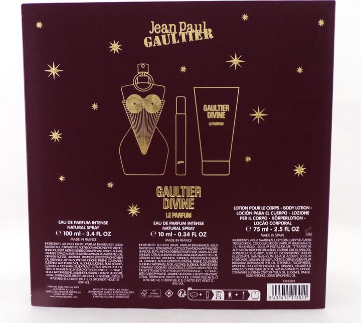 Produktbild Gaultier Jpg Divine Eau De Parfum 100ml Body Lotion 75ml Miniature 10ml (Parfum Set)