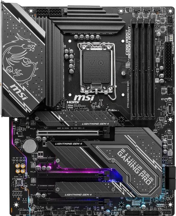 Actual product image MSI Z790 GAMING PRO WIFI (LGA 1700, Intel Z790, ATX)