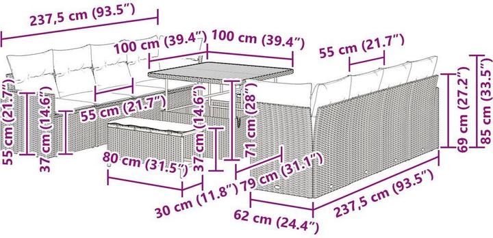 Produktbild vidaXL Jaylee