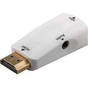 StarTech Video Konverter, HDMI-Stecker - VGA-Buchse (D-Sub), weiss (HDMI, VGA), Adattatore dati + video, Bianco