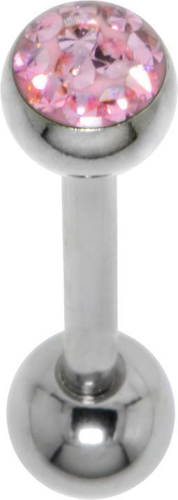 Produktbild Bijouteria Zungenpiercing (Chirurgenstahl 316L, Epoxiharz, Kristall)