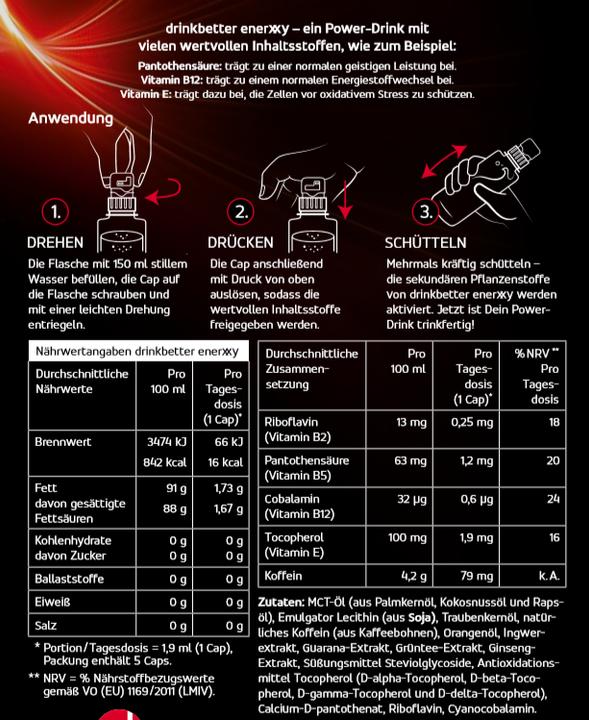Produktbild Die Höhle der Löwen Drinkbetter Enerxxy Starterset