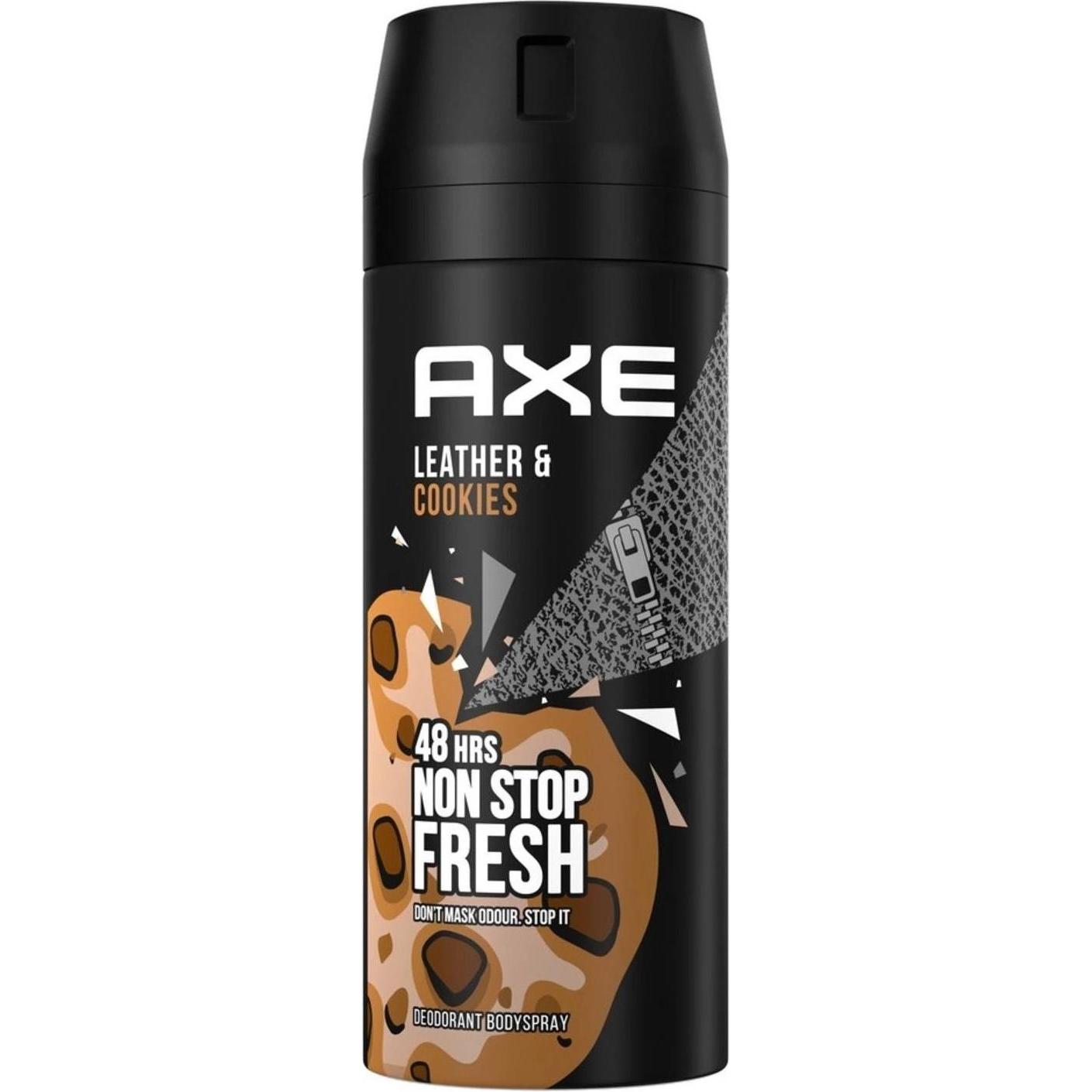 Axe Uomo Deodorante, Collision Pelle E Biscotti Deodorante Spray Corpo 150Ml (Getto Vaporizzato, 150 Ml)