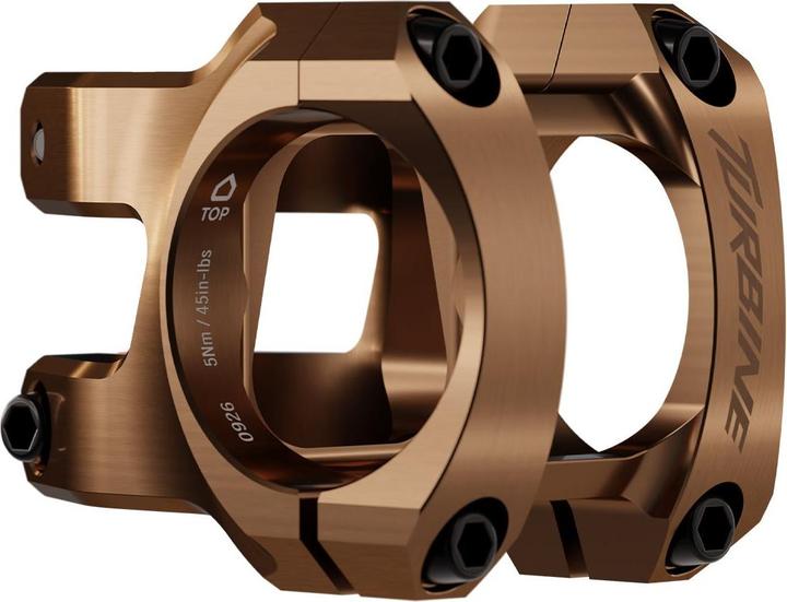 Actual product image Race Face Turbine Stem, 35.0mm, 32mm, 0°, kashmoney (32 mm, 35 mm)