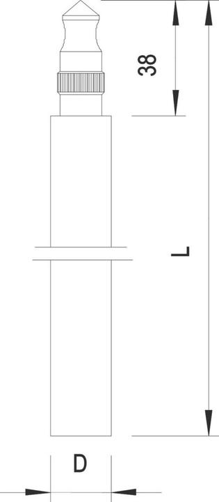 Actual product image OBO Bettermann Rod earth electrode 1.5m V4A 219 20 BP V4A5000866 (Capacitor)