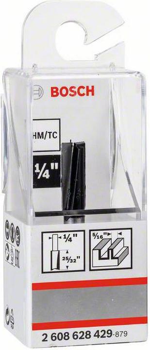 Actual product image Bosch Professional Zubehör Grooving cutter, 1/4-inch, D1 8 mm, L 19.6 mm, G 51 mm. For hand routers