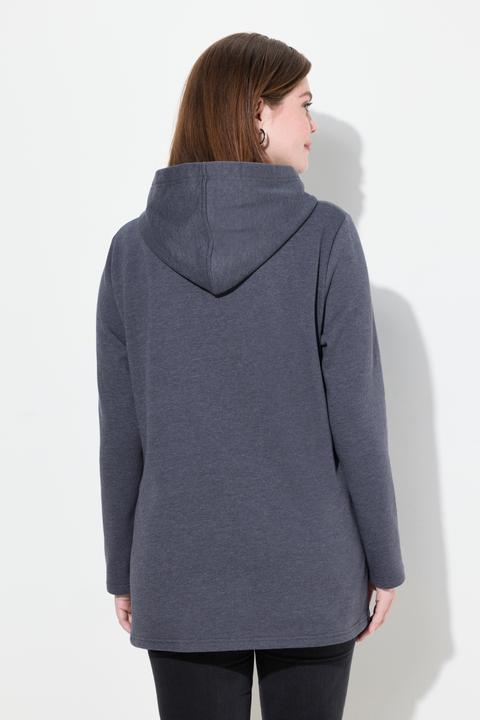 Produktbild Ulla Popken Sweatshirt, Schriftdruck, Classic, Kapuze, Langarm (42, 44)