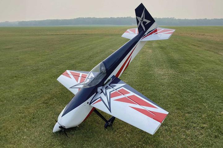 Actual product image AJ Aircraft Slick 540 51" ARF Rot/Blau Kunstflugmodell (Aerobatics)