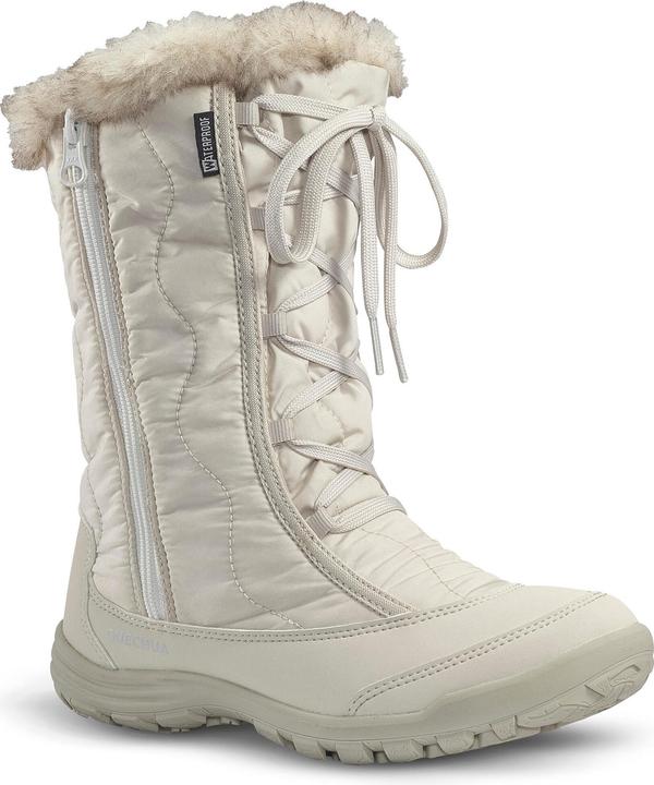 Image du produit Quechua Bottes de neige chaudes et imperméables de randonnée fille 30-38, SH500 zip blan (34)