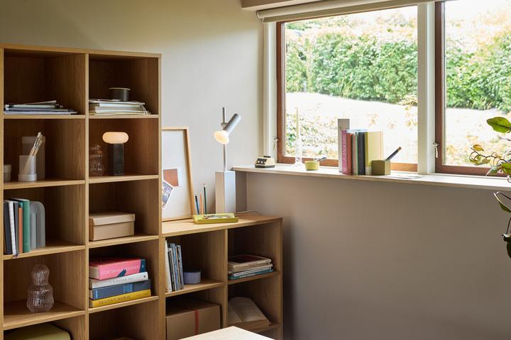 Image du produit Hübsch Low Tragbare Lampe Braun