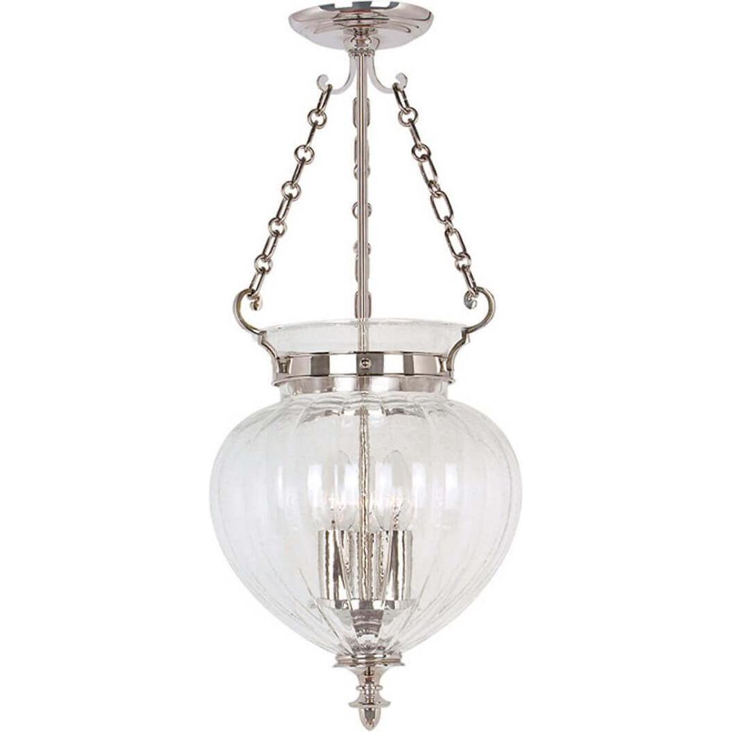 Elstead Lighting, Pendelleuchte, Finsbury Park Hängeleuchte E14 3-fach Medium Poliertes Nickel (E14)