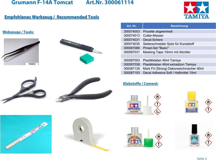 Actual product image Tamiya Grumman F-14A Tomcat