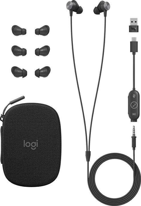 Produktbild Logitech Zone Wired Earbuds (Kabelgebunden, USB-C)