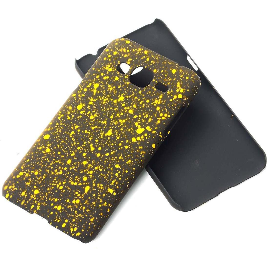 Thumbnail - König Design Handy Hülle Schutz Case Bumper Etuis für Samsung Galaxy J3 3D Sterne Gelb (Samsung Galaxy J3 (2016)), Smart...