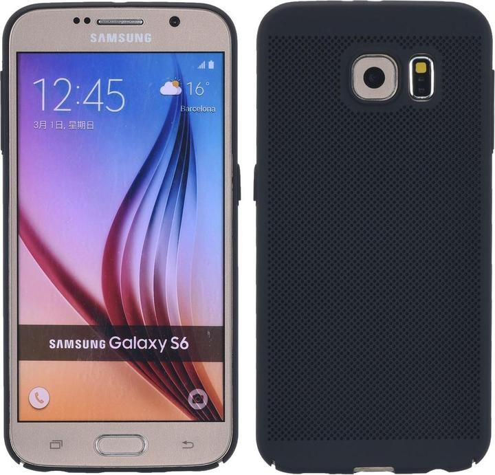Produktbild König Design Handyhülle für Samsung Galaxy S6 Edge Schutzcase Backcover Bumper Etuis Schwarz (Samsung Galaxy S6 Edge)