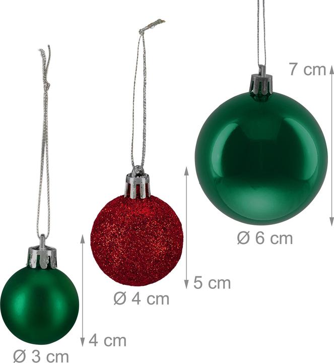 Immagine prodotto Relaxdays Weihnachtskugeln Set (1 -parte)