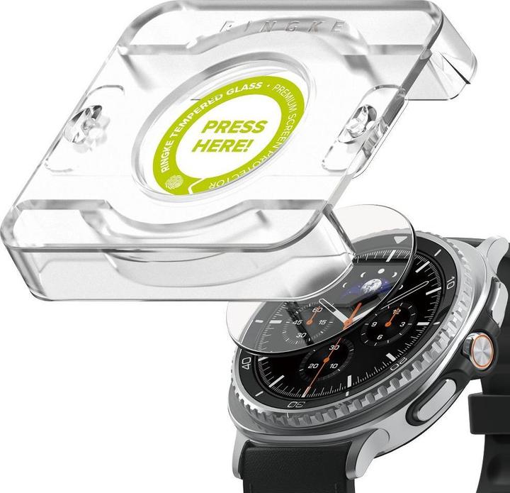 Produktbild Ringke Tempered Glass Pro 2er-Pack für Samsung Galaxy Watch 8 46mm - transparent