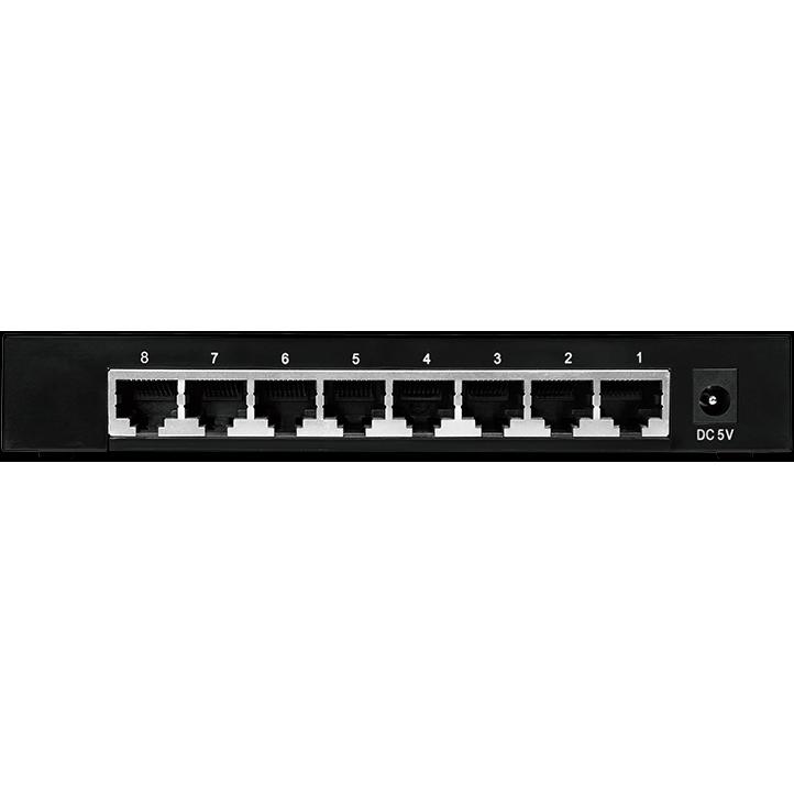 Thumbnail - LogiLink NS0106 (8 Ports), Netzwerk Switch, Schwarz